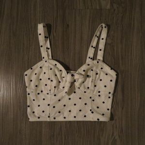 Polka Dot Crop Top